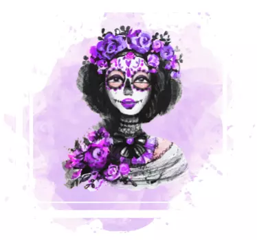 dia de los muertos Konsolenaufkleber ps4  - TenStickers
