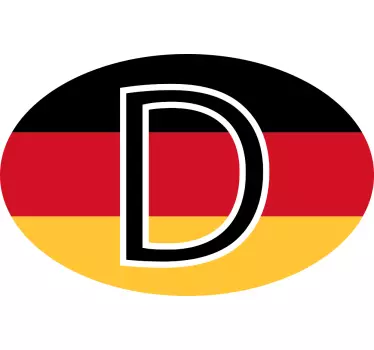 Länderkennzeichen Deutschland Motorrad Aufkleber - TenStickers