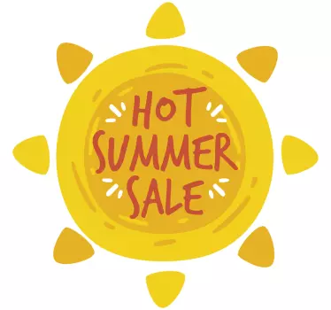 Rabatt aufkleber sommer rabatt aktion - TenStickers