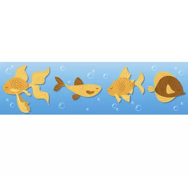 Wandtattoo Goldene Fische - TenStickers