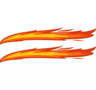 Flammestrahl Fahrrad Aufkleber - TenStickers