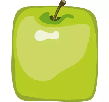Apfel Text Aufkleber - TenStickers