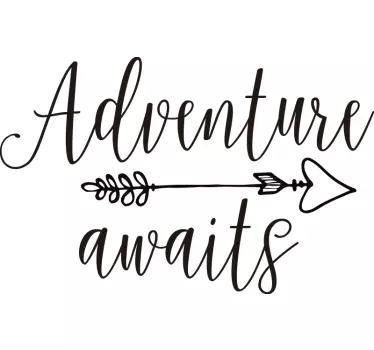 Wohnmobil Aufkleber Adventure Awaits - TenStickers