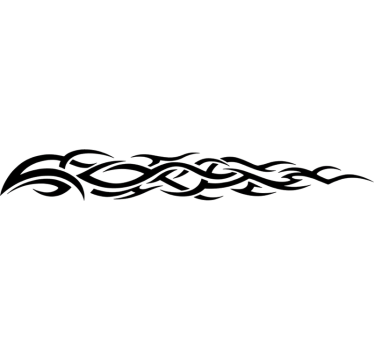 Autoaufkleber lange tribal-flamme - TenStickers