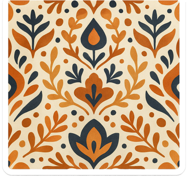 Folie duschkabine im boho-muster - TenStickers