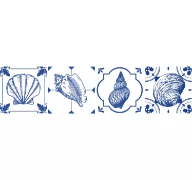 Muscheln Fliesen Aufkleber - TenStickers