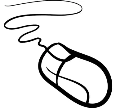 Wandtattoo Computer Maus - TenStickers