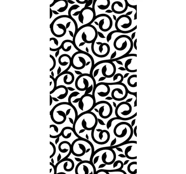 Fensteraufkleber botanisches Ornament - TenStickers