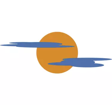 verschiedene Aufkleber Sonne Wolken Auto - TenStickers