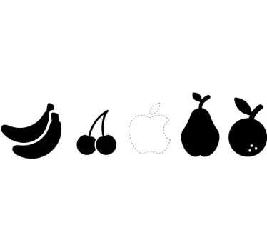 Fruchtvielfalt Laptop Sticker - TenStickers