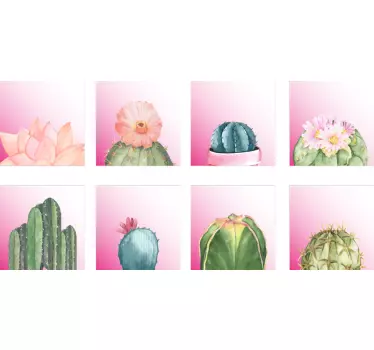 Fliesen Aufkleber Kaktus Arten - TenStickers