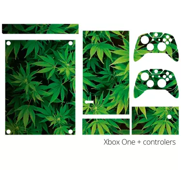 Sticker Ranke Pflanze Marihuana Pflanze Xbox - TenStickers