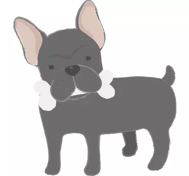 Wandaufkleber der französischen bulldogge - TenStickers