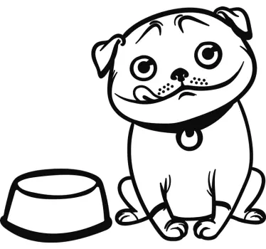 Hundetankdeckel fahrzeugaufkleber - TenStickers