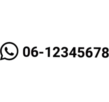Autoaufkleber mit personalisierter telefonnummer - TenStickers