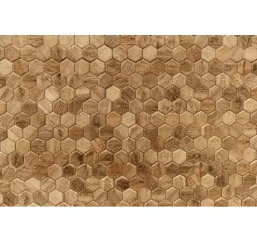 Aufkleber Wandkacheln Holz Optik - TenStickers