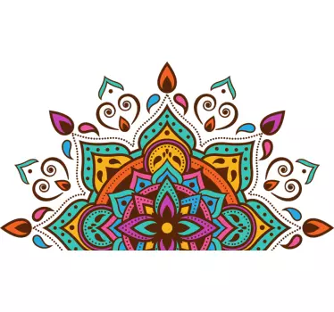 Wandtattoo Schlafzimmer Mandala bunt geometrisch - TenStickers