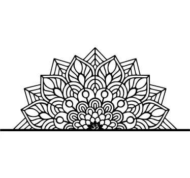 Mandala Yoga Kopfteil Wandtattoos - TenStickers