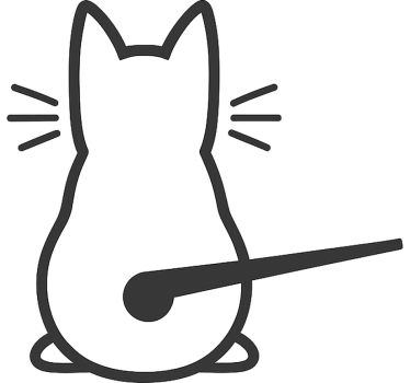 Autoaufkleber katze mit beweglichem schwanz - TenStickers