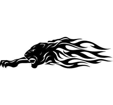 Autoaufkleber schwarzer panther - TenStickers