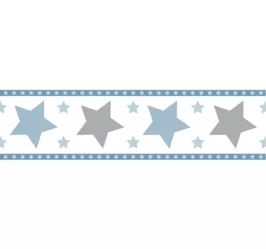 Bordüre selbstklebend ornament Stern - TenStickers