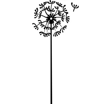 Minimalistische Pusteblume Pflanzen Wandtattoo - TenStickers