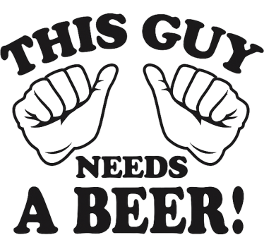 Autoaufkleber lustiges bier - TenStickers