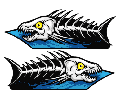 Bootsaufkleber fischgrätenmuster - TenStickers