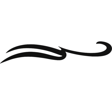 Bootsaufkleber elegante welle - TenStickers