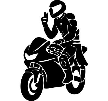 Motorrad aufkleber begrüßungs akzent - TenStickers