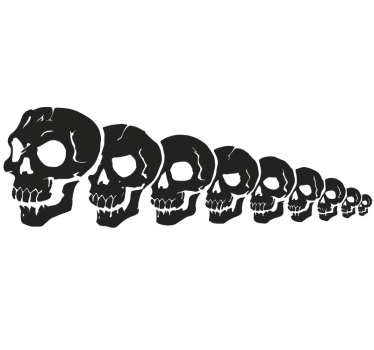 Fahrrad aufkleber graffiti totenkopf zug - TenStickers