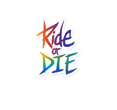 Fahrrad aufkleber ride or die spruch - TenStickers