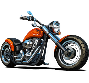 Motorrad folie im klassischen cruiser-stil - TenStickers