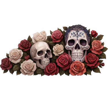 Motorrad aufkleber rose fahrer - TenStickers