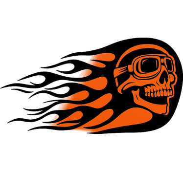 Motorrad aufkleber speed demon tankdesign - TenStickers