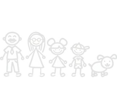 Autoaufkleber glückliche herzfamilie - TenStickers