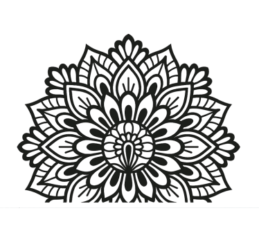 Wohnmobil aufkleber im lotus stil mandala - TenStickers