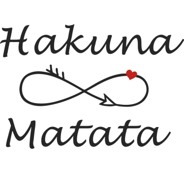 Wohnmobil aufkleber hakuna matata spruch - TenStickers