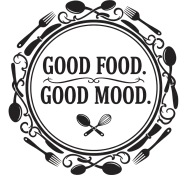 Wandtattoo küche retro liebeserklärung fürs kochen - TenStickers