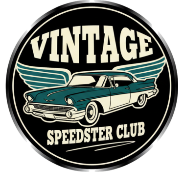 Autoaufkleber im retro-stil markenwerbung - TenStickers