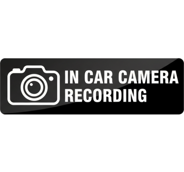 Autoaufkleber für die kameraaufzeichnung im auto - TenStickers