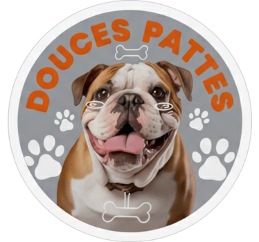 Autoaufkleber "sanfte pfoten" english bulldog - TenStickers