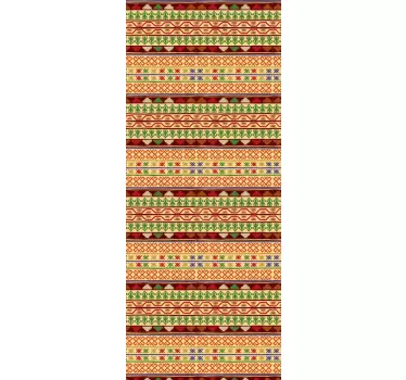 Folie Tür feierliche geometrische motive - TenStickers