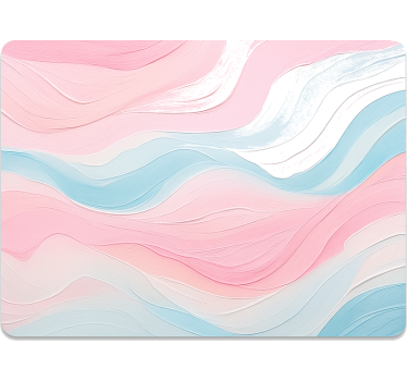 Laptop aufkleber ruhige rosa blaue welle - TenStickers