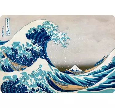 Kanagawa Welle Laptop Aufkleber - TenStickers