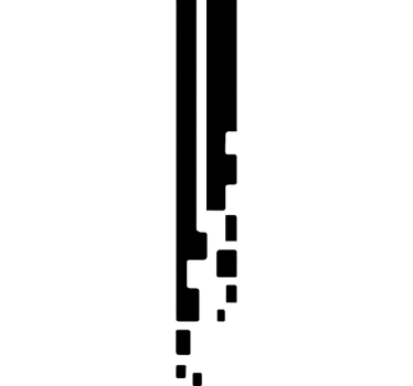 Autoaufkleber pixel rennstreifen - TenStickers