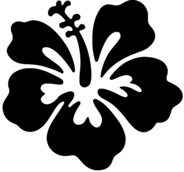 Autoaufkleber exotische inselblume - TenStickers