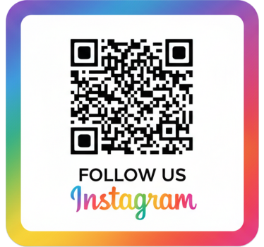 Wandtattoo technologie instagram regenbogenrahmen qr - TenStickers