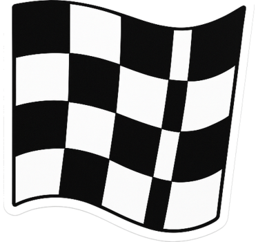 Autoaufkleber rennstartflagge - TenStickers