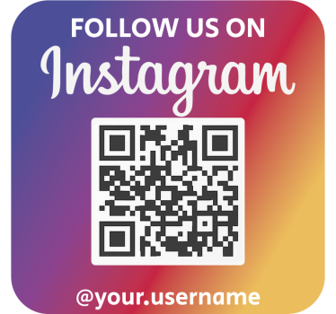 Wandtattoo technologie buntes quadrat instagram qr - TenStickers